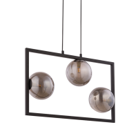 Lampa wisząca COSMIC 32121 SIGMA 3 szare kosze