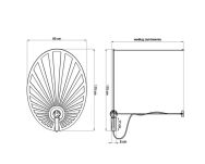 LAMPA wisząca LEHDET TH.001B THORO designerska druciana biała - 5