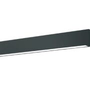 Lampa Ścienna kinkiet  Ibros GS-LWA-9W BK Light Prestige czarny średni z IP44 LED prostokąt