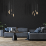 LAMPA WISZĄCA SOPEL DUE 33237 SIGMA czarno-złote tuby G9 - 2