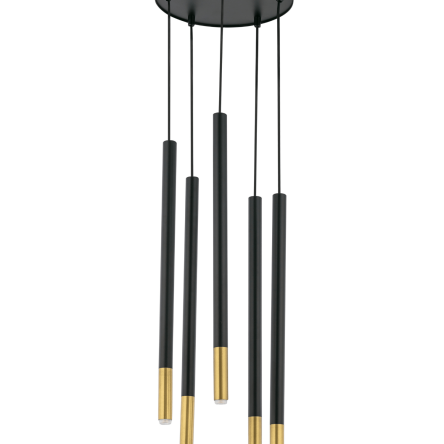 LAMPA WISZĄCA SOPEL DUE 33237 SIGMA czarno-złote tuby G9