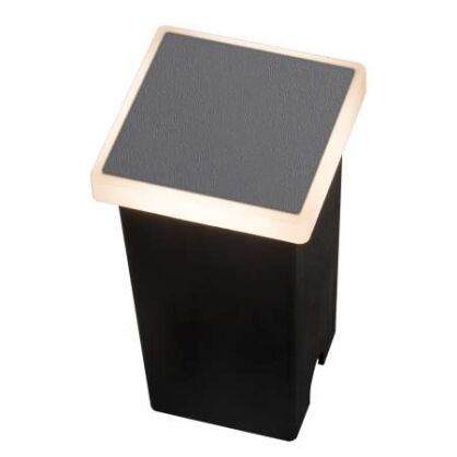 Oprawa schodowa ALF SQUARE 3000K AZ4466 SZARA 3W IP65