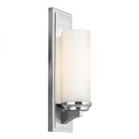 Lampa ścienna kinkiet ELSTEAD Amalia FE/AMALIA1/L BATH metalowe elementy o wykończeniu chromowanym kosz ze szkła IP44