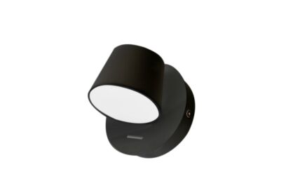Kinkiet RAMONA 1 SWITCH AZ2565 LED 6W azzardo czarno-biały klasyczny klosz, włącznik