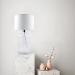 Lampa stołowa SAMASUN TRANSPARENT  Zuma Line Klasyczna tkanina szkło 3 kolory - 3