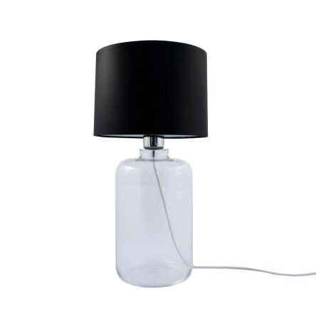 Lampa stołowa SAMASUN TRANSPARENT  Zuma Line Klasyczna tkanina szkło 3 kolory