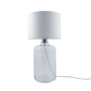 Lampa stołowa SAMASUN TRANSPARENT  Zuma Line Klasyczna tkanina szkło 3 kolory