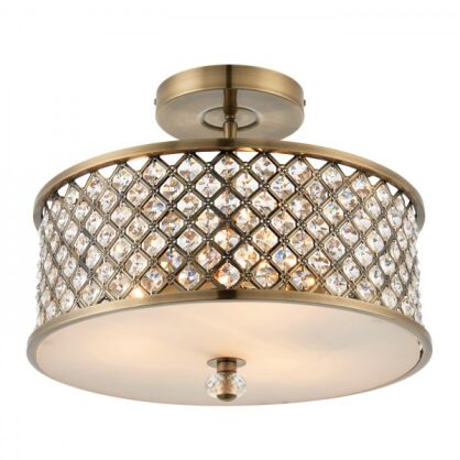 Lampa sufitowa HUDSON ZŁOTA ENDON LIGHTING 70558