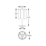 MT3523-3S-EBCN NIRA LAMPA STOŁOWA CZARNY/BLACK ZUMALINE - 3