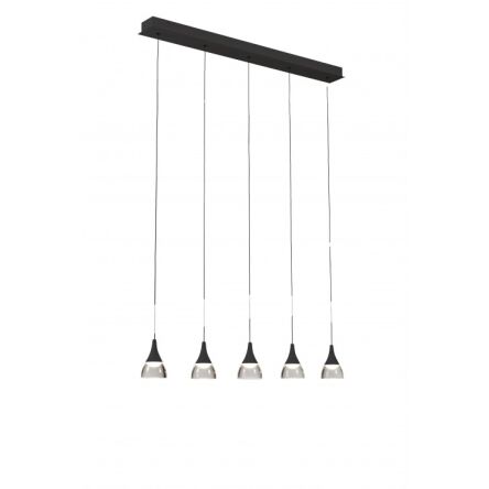 Lampa wisząca DALMATIA 5 AZ2910 nowoczesna minimalistyczna kolor czarny 5 źródeł światła