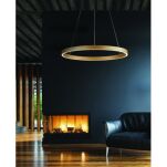 Lampa wisząca ANDREA 100 3000K DIMM (25W+65W) BK czarna Azzardo AZ5102 - 2