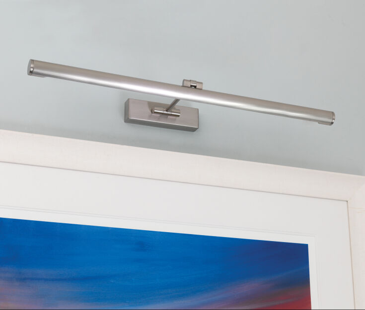 Lampa nad obraz lustro galeryjka GOYA LED 760 0875 nowoczesna 76 cm nikiel matowy 1115009