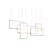 Lampa wisząca QUADRATUS AZ2851 nowoczesny styl kolor biały aluminiowa 5 ledowe prostokątów