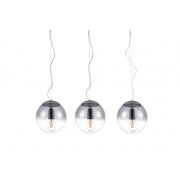 Lampa wisząca IRIS 3 LINE AZ3103 nowoczesna elegancka 3 szklane klosze kolor chrome