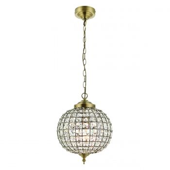 Lampa wisząca TANARO mosiądz antyczny ENDON LIGHTING EH-TANARO-AB