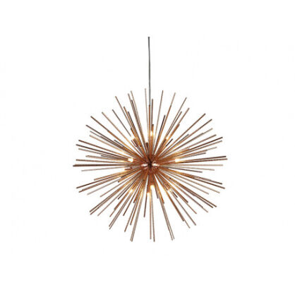 Lampa wisząca SIRIUS 110 COPPER DEL-6613-110 nowoczesna designerska kształtem przypomina jeża ma kolor MIEDZIANY  