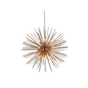 Lampa wisząca SIRIUS 110 COPPER DEL-6613-110 nowoczesna designerska kształtem przypomina jeża ma kolor MIEDZIANY  