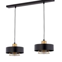 Lampa wisząca POKER 2 SIGMA 32064 CZARNA ZŁOTA LOFT