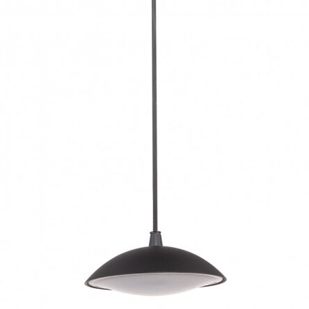 Zewnętrzna lampa wisząca Piombino 6694/BK-9 Italux CZARNA OPRAWA LED 12W IP44 IDEALNA NA WERANDĘ TARAS CZY BALKON