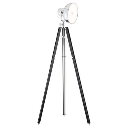 Lampa stojąca FOTO NEW 3355 Argon Trójnóg podstawa z drewna pomalowanego na czarno
