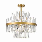 Lampa kryształowa CONSTANTINOPLE złota/kryształ Zuma Line C0567-08C-7GAC
