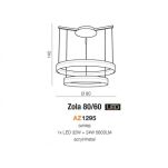 Lampa wisząca ZOLA 80/60 BIAŁA Azzardo AZ1295 - 4