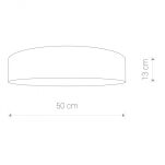 Plafon Turda 3xE27 biały Ø50 8952 - 2