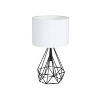 Lampa stołowa TRIANGOLO 164 Milagro industrialna druciana czarny biały ML164
