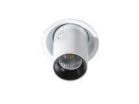 Lampa sufitowa wpuszczana ściemnialna  AZ2829 LUNA 15W DIMM – Azzardo techniczna czarna regulowana wysokość - 4