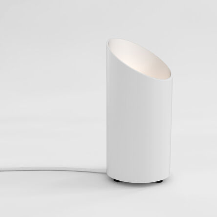 Lampa stołowa CUT 1412001 Astro Designerska ścięta tuba BIAŁA