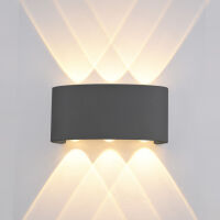 Kinkiet zewnętrzny Ortelo OWL-451-3-BL Italux IP54 czarny LED