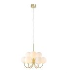 Lampa wisząca BIANCO 107994 Markslojd Eleganckie połączenie złotej podstawy z białymi kloszami - 2