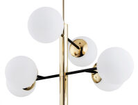 Lampa wisząca CAMERON 5041 Argon złota czarna z białymi kulami  - 4