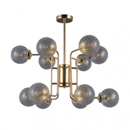 Lampa wisząca Bartolo PNPL-43310-12 złota klosze art deco