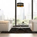 Lampa wisząca PALMIRA BLACK/GOLD MILAGRO MLP6318 - 2