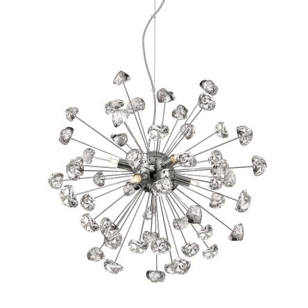 Lampa wisząca STAR P0539-06A-F4AC Zuna Line szklana chrom