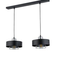 Lampa wisząca POKER 2 SIGMA 32065 CZARNA SREBRNA LOFT