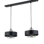 Lampa wisząca POKER 2 SIGMA 32065 CZARNA SREBRNA LOFT