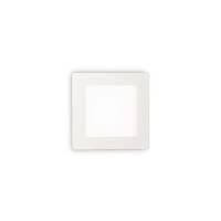 Lampa wpuszczana GROOVE FI1 10W SQUARE IDEAL LUX 123981   ma kolor biały z alumiunim kwadrat