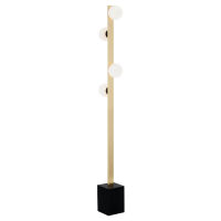 Lampa podłogowa FREEMONT 1738 Argon mosiądz szklane kule 150 cm