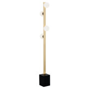 Lampa podłogowa FREEMONT 1738 Argon mosiądz szklane kule 150 cm