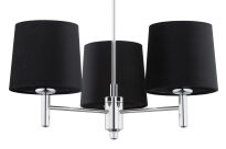 Lampa wisząca BOLZANO 6108 Argon styl glamour 3xE27 czarna - 3