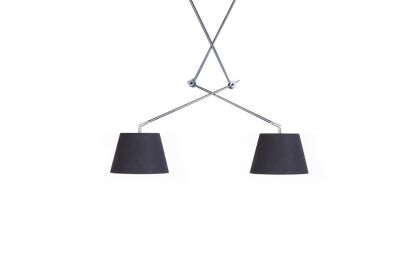 Lampa wisząca ADAM 2S BLACK PENDANT LAMP BODY azzardo przegubowe ramiona
