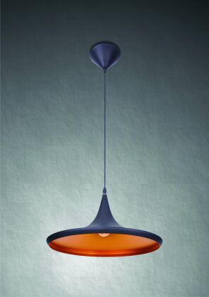 Lampa wisząca Chink  AZzardo LP6002 AZ1407 wykonana z chromowanego metalu oraz aluminium w kolorze czarny/złoty