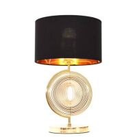GLAMOUR LAMPA NOCNA CZARNO-ZŁOTA MONTERONI LDT 5532 (BK+GD)