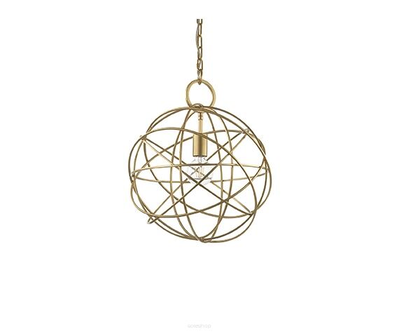 Lampa wisząca Konse SP1 155968 NOWOCZESNY IP20  METAL / SZKŁO / STAL ZŁOTA OPRAWA W STYLU NOWOCZESNYM Ideal Lux LAMPA WEWNĘTRZNA 