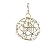 Lampa wisząca Konse SP1 155968 NOWOCZESNY IP20  METAL / SZKŁO / STAL ZŁOTA OPRAWA W STYLU NOWOCZESNYM Ideal Lux LAMPA WEWNĘTRZNA 