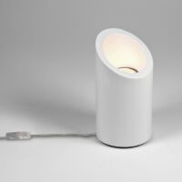 Lampa stołowa podłogowa Marasino- Astro 1218001 4523 biały gips nietypowa zintegrowany włącznik kształt ściętej tuby