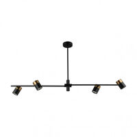 Lampa wisząca Elice PND-58892-4-BK-BRO Italux