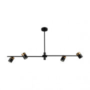 Lampa wisząca Elice PND-58892-4-BK-BRO Italux